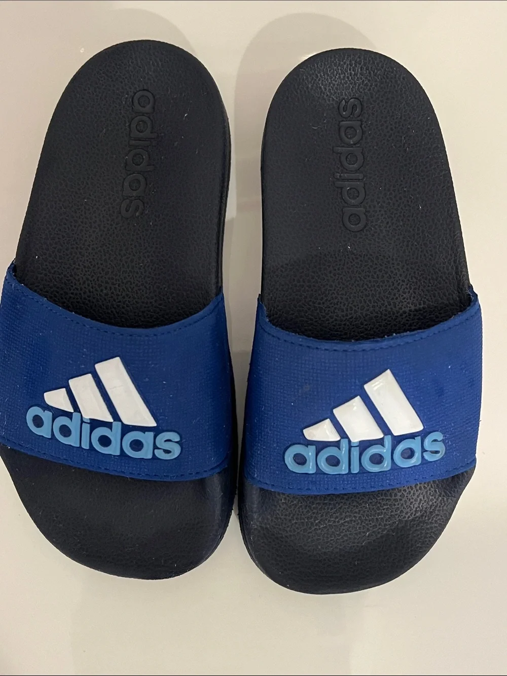 adidas | Kids Blue Slide Sandals Size 10